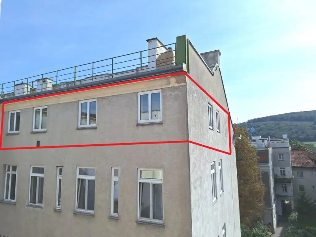 Helles, uneinsehbares Dachgeschoß-Loft in Innenhoflage