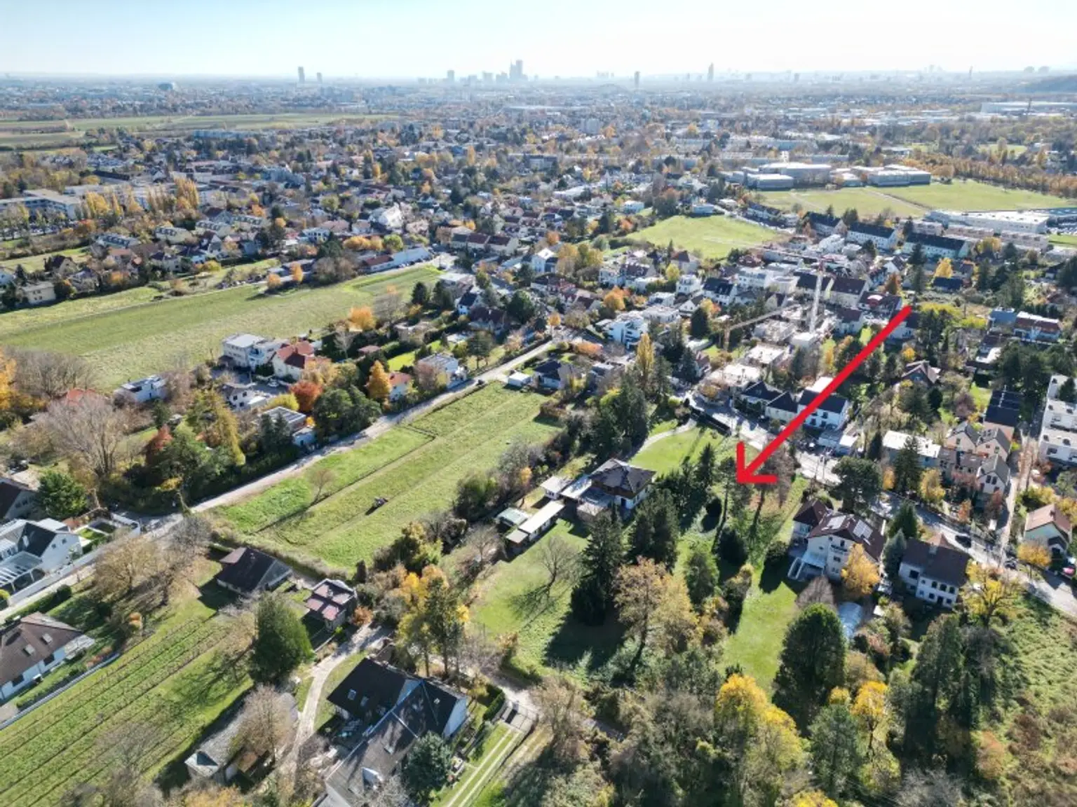 Traumhafte Fahnenparzelle am Fuße des Bisambergs