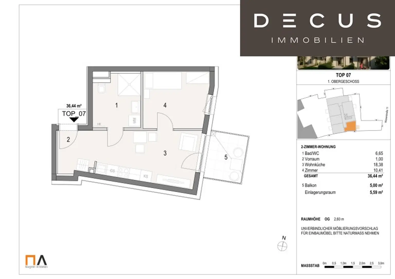 | BALKON | OSTSEITIG | 2 ZIMMER | BETREUTES WOHNEN | SENIORVITA | BRUNN AM GEBIRGE