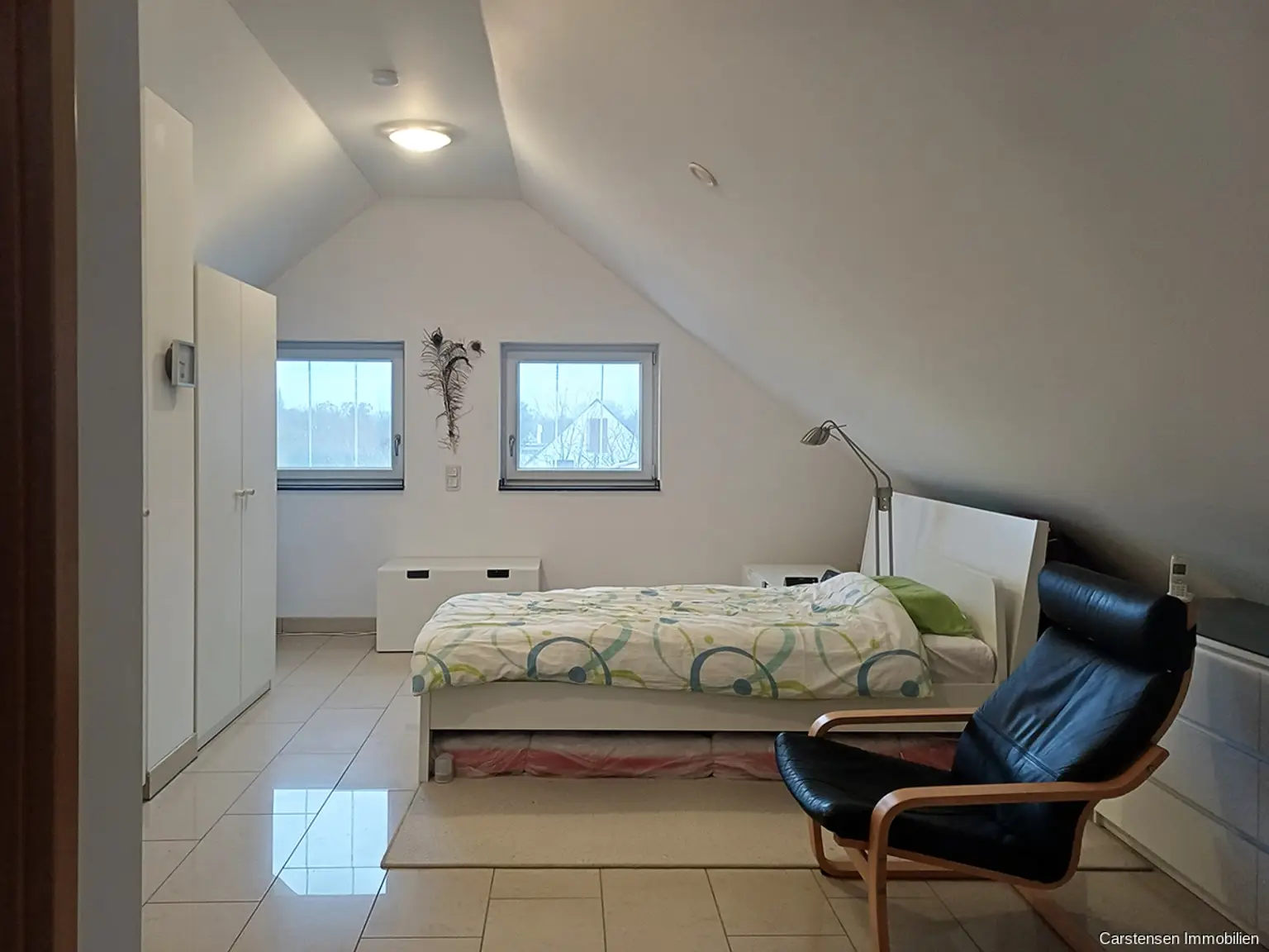 Schlafzimmer im Spitzboden