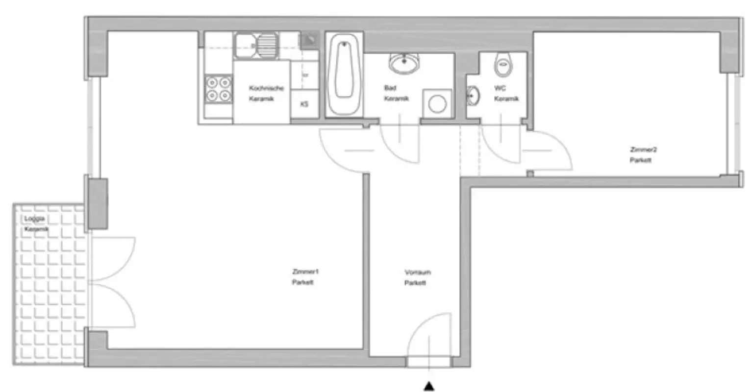 HUMBOLDTPLATZ, U1-NÄHE, 68 m2 Neubau inkl. 4 m2 Loggia, Wohnküche, 1 Zimmer, 3. Liftstock, Humboldtgasse