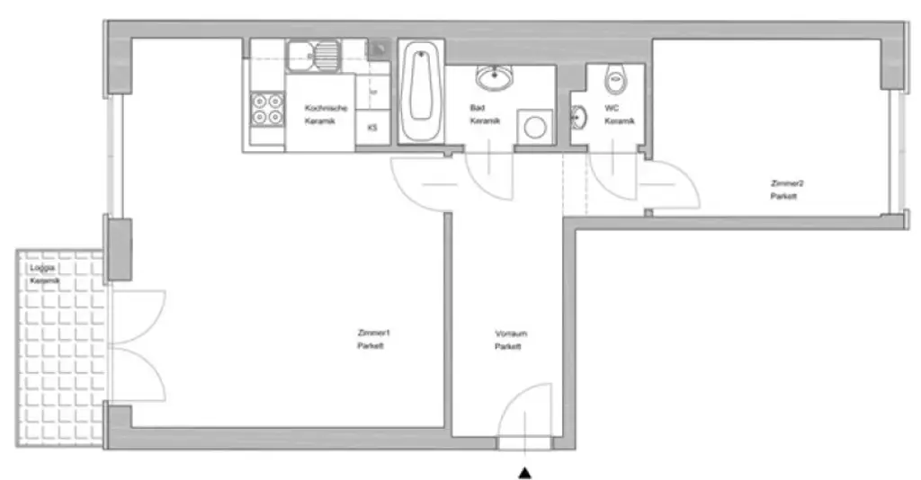 HUMBOLDTPLATZ, U1-NÄHE, 68 m2 Neubau inkl. 4 m2 Loggia, Wohnküche, 1 Zimmer, 3. Liftstock, Humboldtgasse