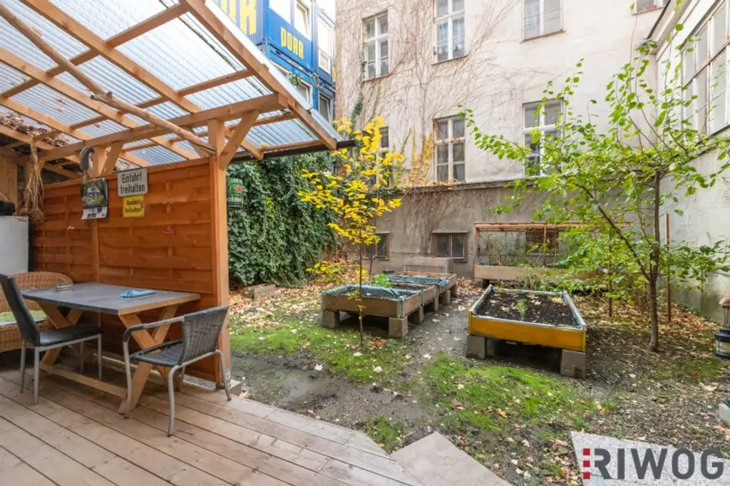 WERKSTATT/LAGER NÄHE 1. BEZIRK, DONAUKANAL UND AUGARTEN | Hof-/Gartennutzung | Wasser, Strom & WC | Rembrandtstraße