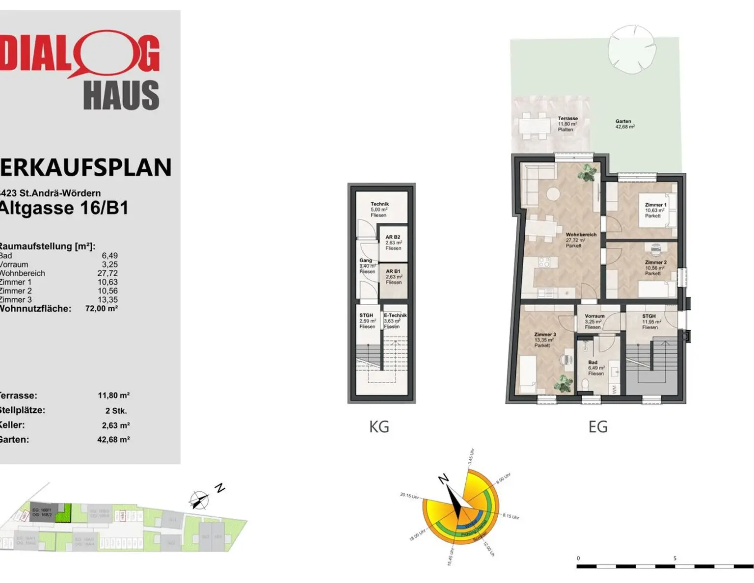 Traumhafte 4 Zimmer Gartenwohnung in St. Andrä-Wördern