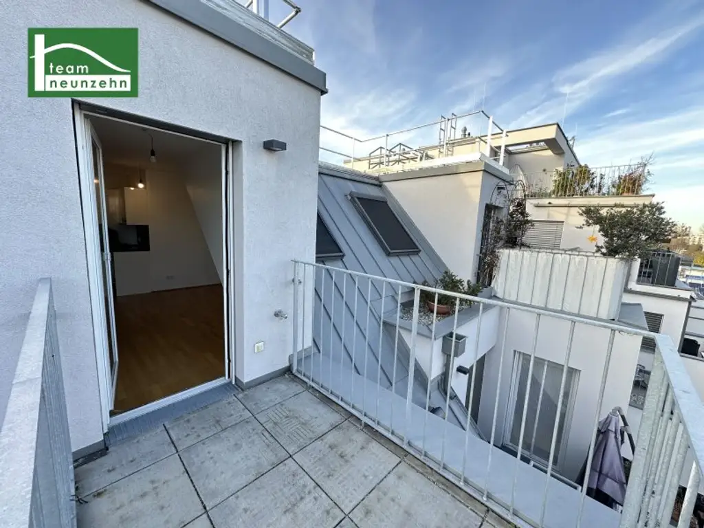 Kolo 35 - Klimatisierte Dachgeschoss-Wohnung mit 2 Terrassen nahe SCN, Denglerpark und Prager Straße! - Ab sofort!