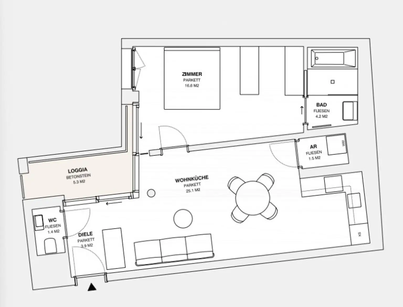 ++MOLLARD 50++ Fantastische 2-Zimmer-Wohnung mitten im Herzen der Stadt