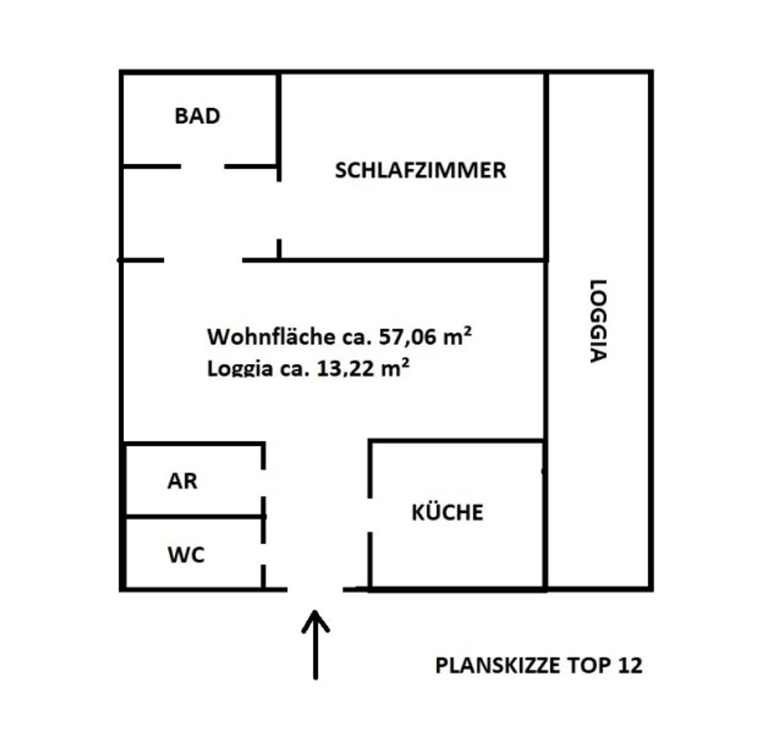EDELROHBAU - Sanierungsbedürftige 3-Zimmer Wohnung mit Loggia