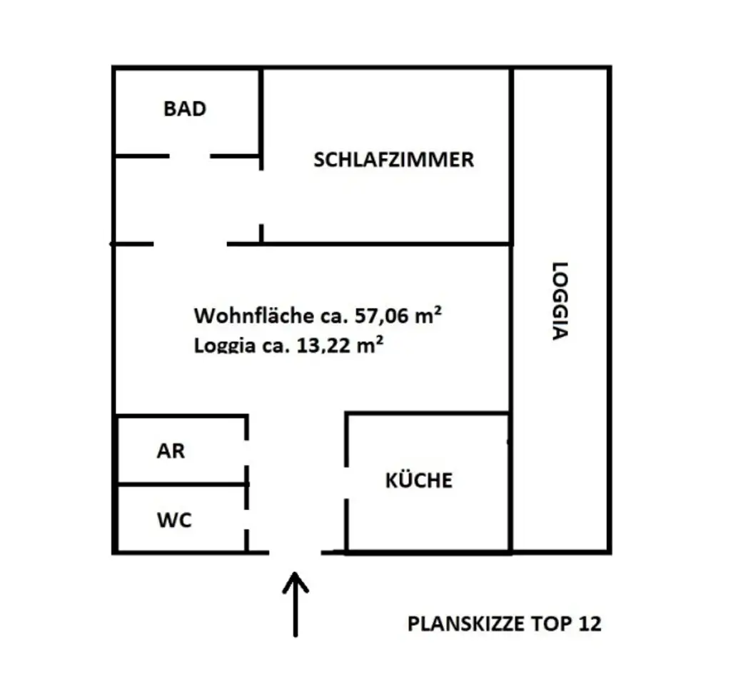 EDELROHBAU - Sanierungsbedürftige 3-Zimmer Wohnung mit Loggia
