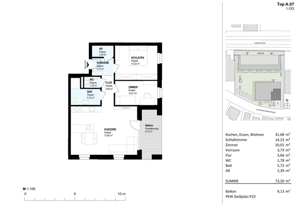 Gemütliche Terrassenwohnung Top A.07 - Neubauprojekt SCHÖN | DORF | BLICK