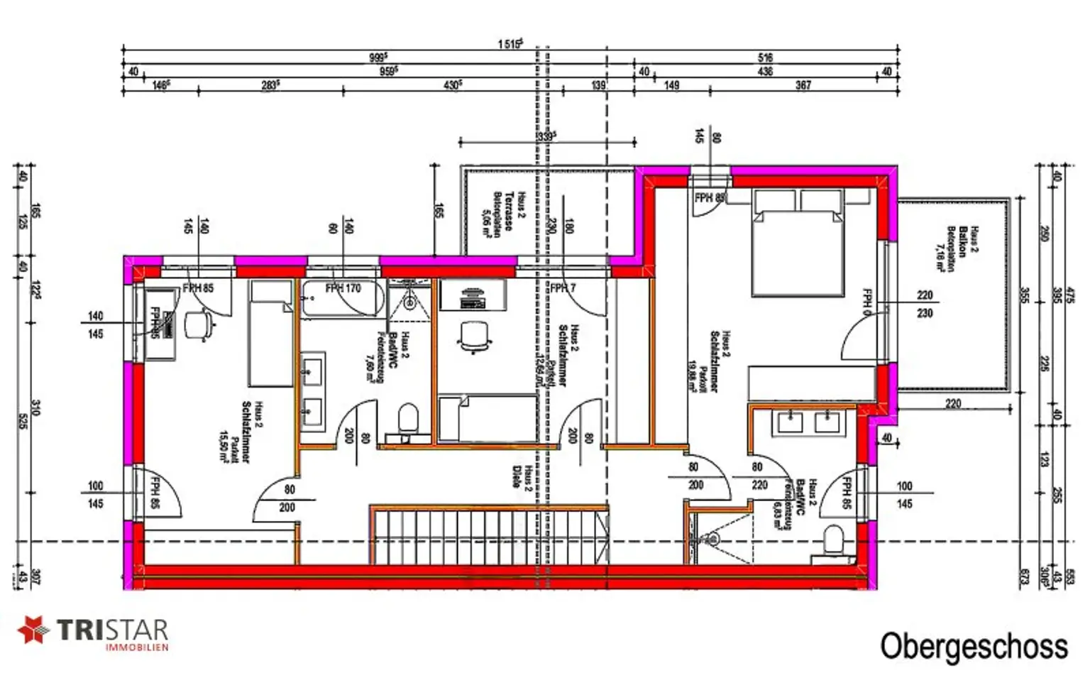 NEU ++ MASSIVES HAUS – LEICHTER KAUFPREIS ++ ca.152,50 m² WNFL / 5 ZIMMER ++ ZIEGELMASSIV / SCHLÜSSELFERTIG / ERSTBEZUG ++ GARTEN / TERRASSE / 2 BALKONE / TOP LAGE!