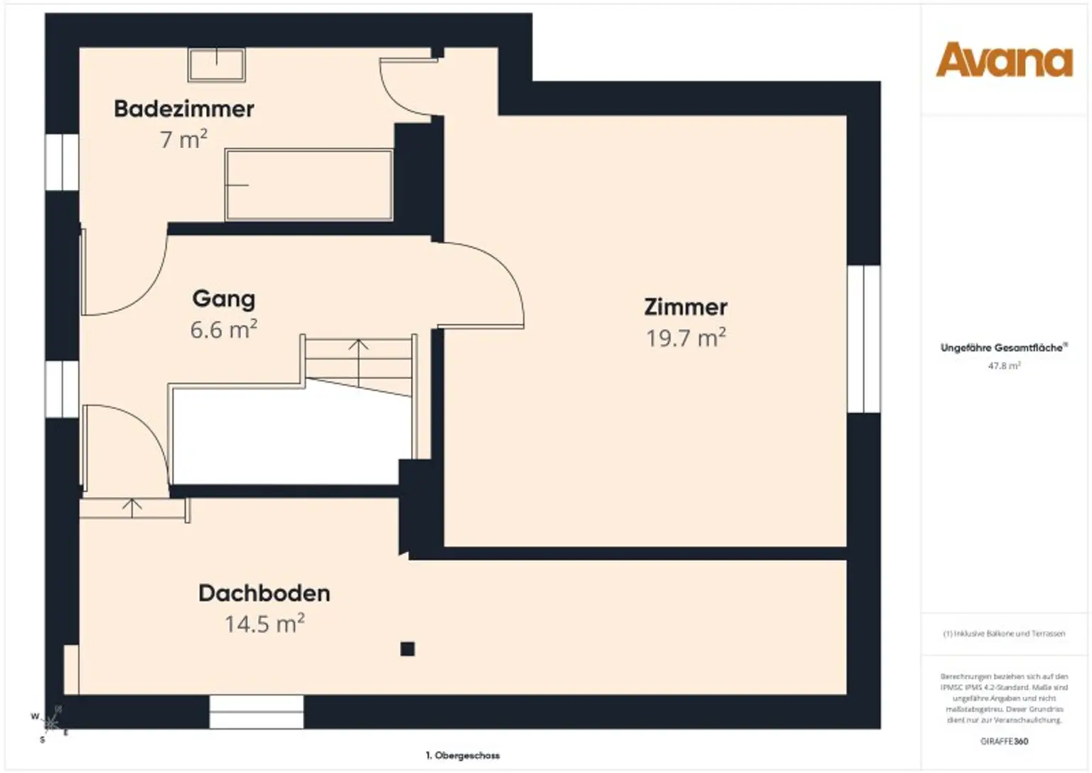 Grundriss Obergeschoss