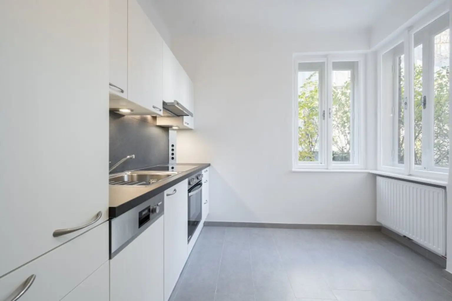 Küche mit Raum für Essplatz