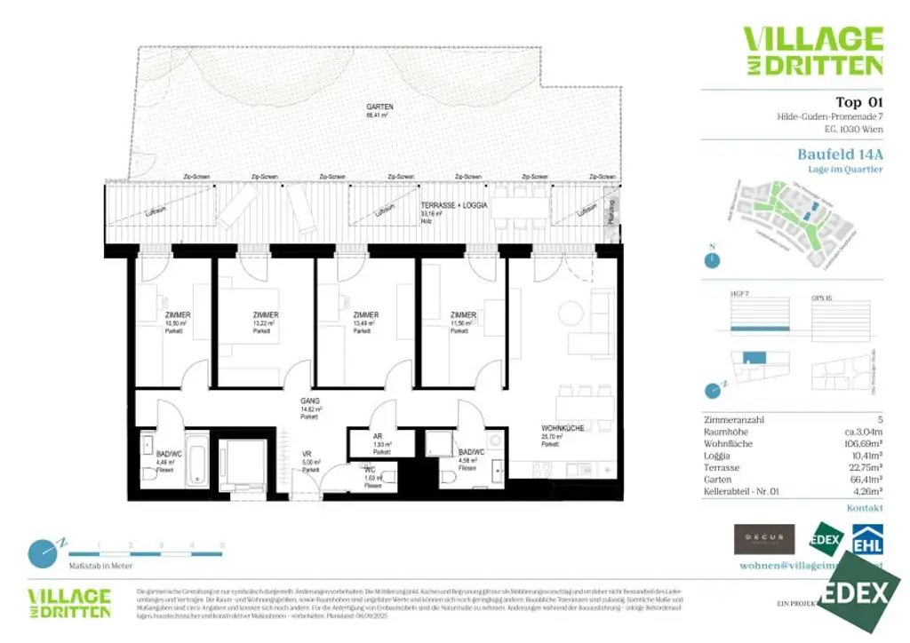 VILLAGE IM DRITTEN | BAUFELD 14A | NATÜRLICH DRAUSSEN | ANLEGER