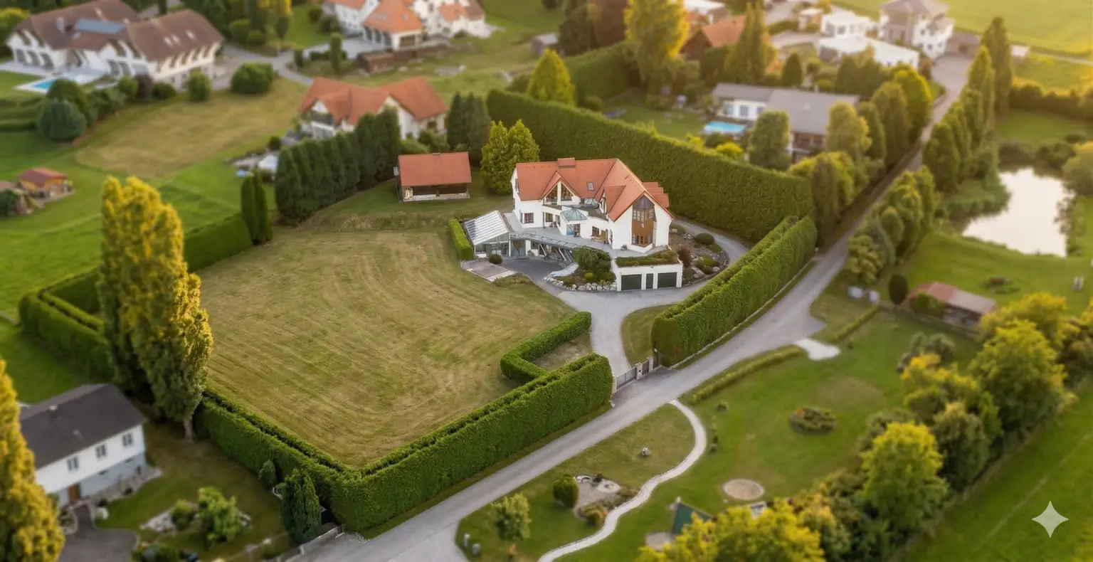 Anwesen aus der Luft