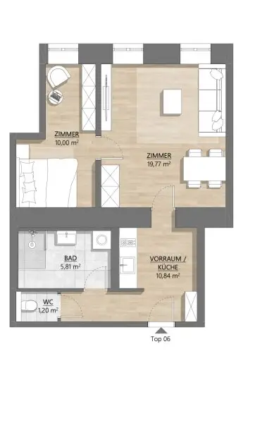 NEUES PROJEKT „LH4“ - U6 THALIASTR. / NÄHE STADTHALLE / PARKLAGE - Topsanierte Altbauwohnung / Erstbezug