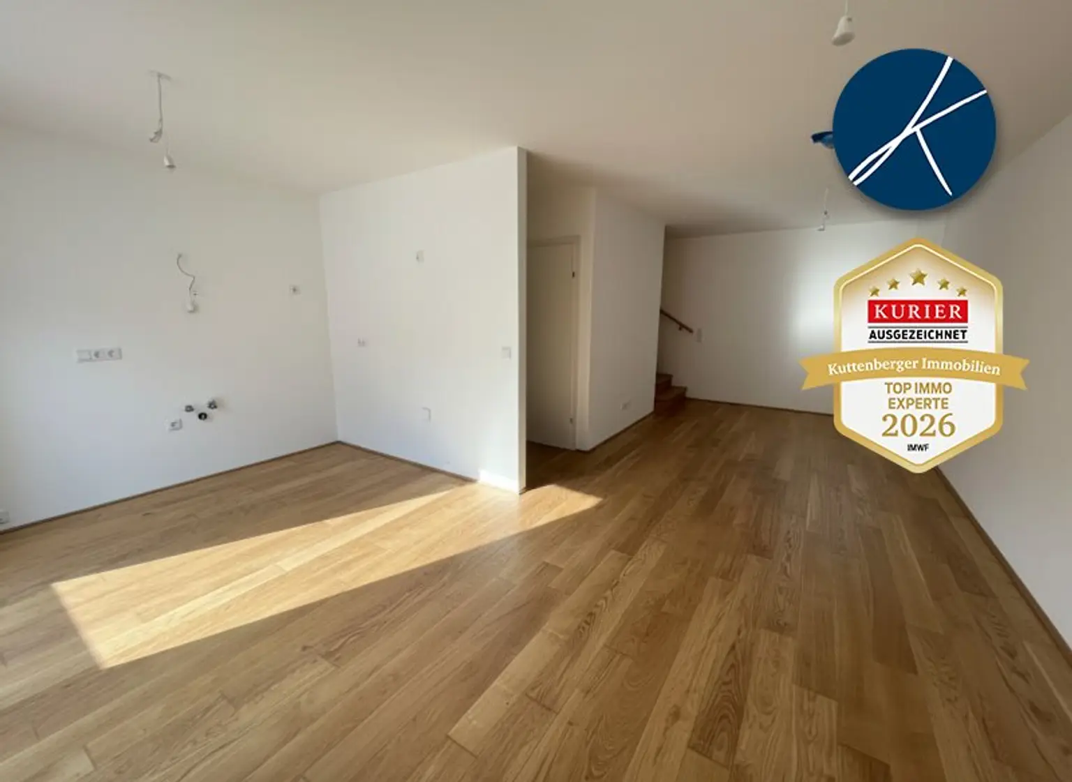 Wohnküche, Parkett, 27 m²