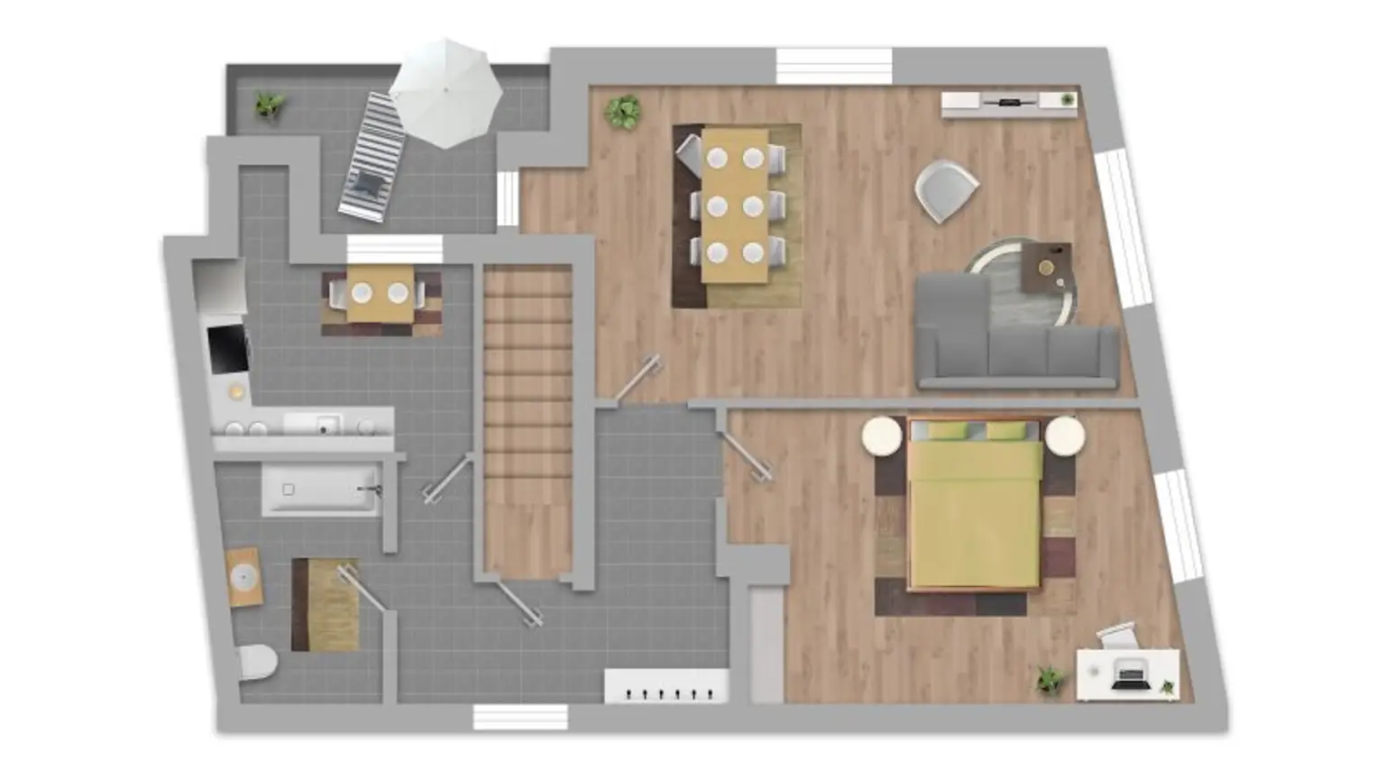 Top Lage in Ebelsberg! 2-Zimmer-Wohnung mit Garage im Zentrum zu kaufen