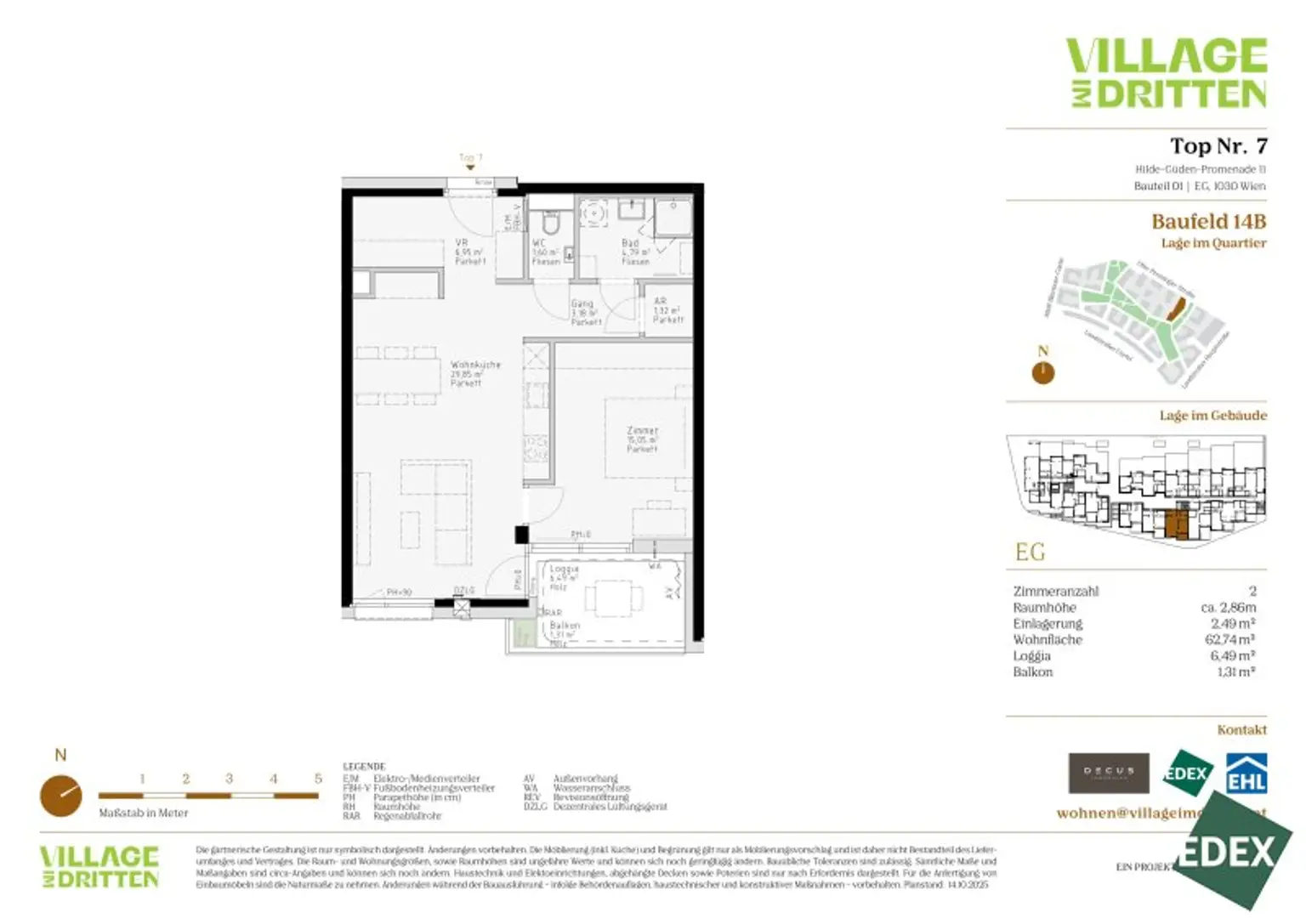 VILLAGE IM DRITTEN | 2-ZIMMER VORSORGEWOHNUNG MIT FREIFLÄCHE