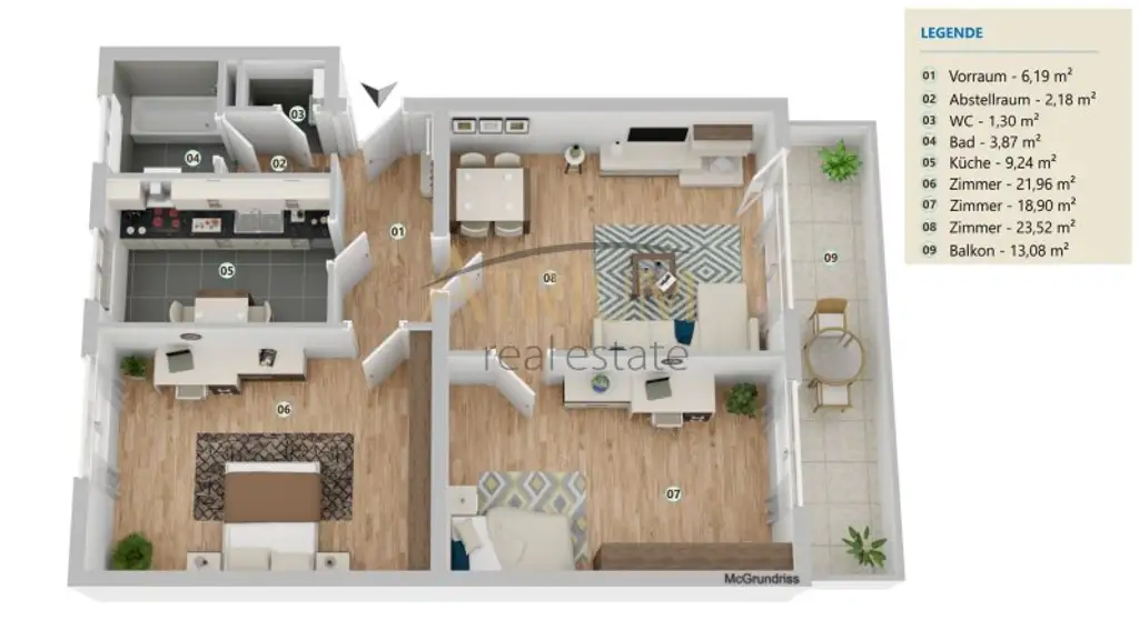 20. Bezirk 3 Zimmerwohnung mit tollem Panoramablick