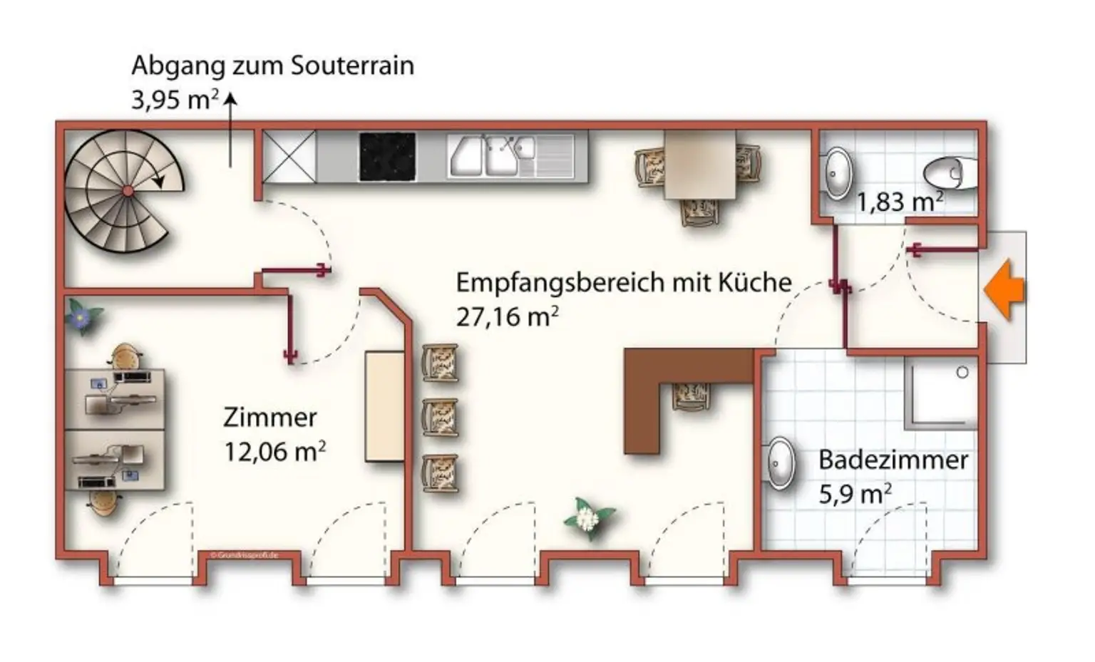 Möblierungsvorschlag EG