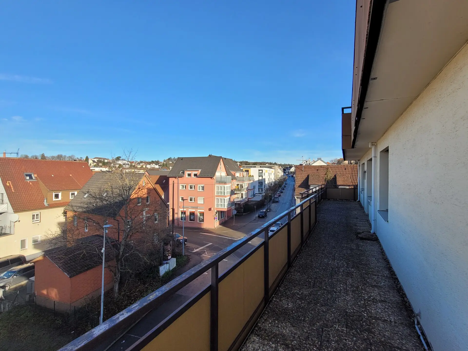 Blick Terrasse Richtung Stadt