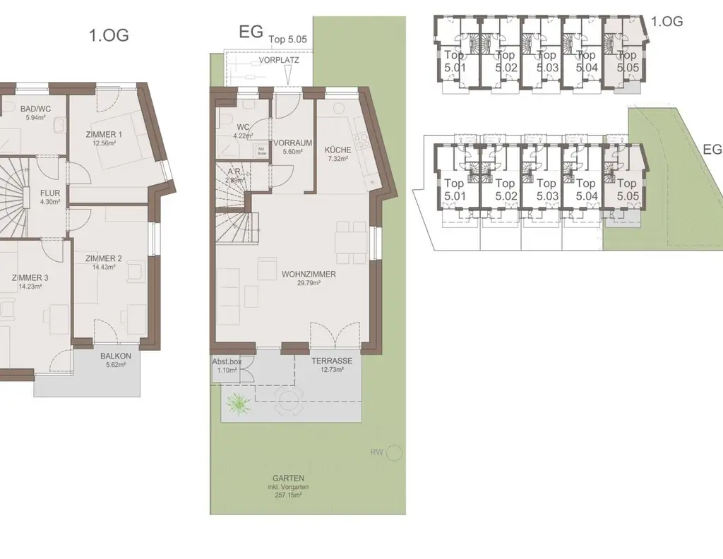 Stilvolle Maisonette-Wohnungen mit Eigengarten in naturnaher Lage! *Provisionsfrei*