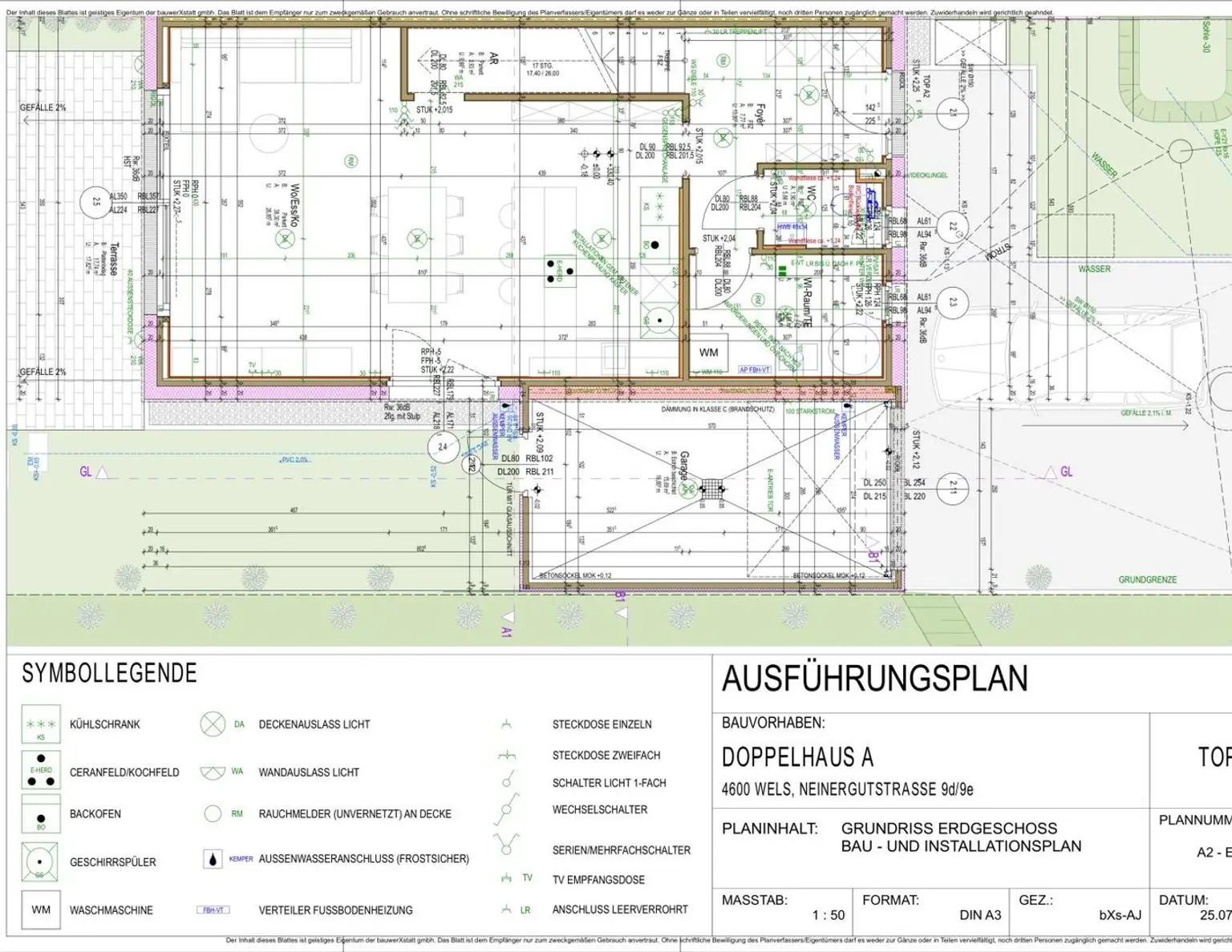 *SCHLÜSSELFERTIGES MASSIV-DOPPELHAUS - INKL. GARAGE & 2x KFZ ABSTELLPLÄTZE - IN TOLLER LAGE - MIT DIREKTEM BACHZUGANG - ZUM EINMALIGEN PREIS* HAUS A2