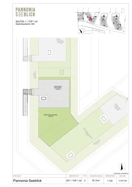 Pannonia Seeblick - Provisionsfreier Erstbezug // 3 Zimmer // Freiflächen