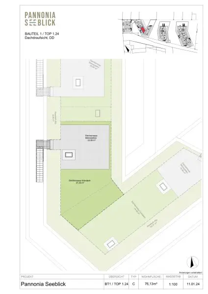 Pannonia Seeblick - Provisionsfreier Erstbezug // 3 Zimmer // Freiflächen