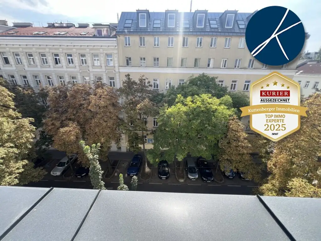 *Superprojekt: "Über den Baumwipfeln" Top 43  Erstklassige 3-Zimmer Wohnung mit Blick auf die Kastanienbäume + Balkon