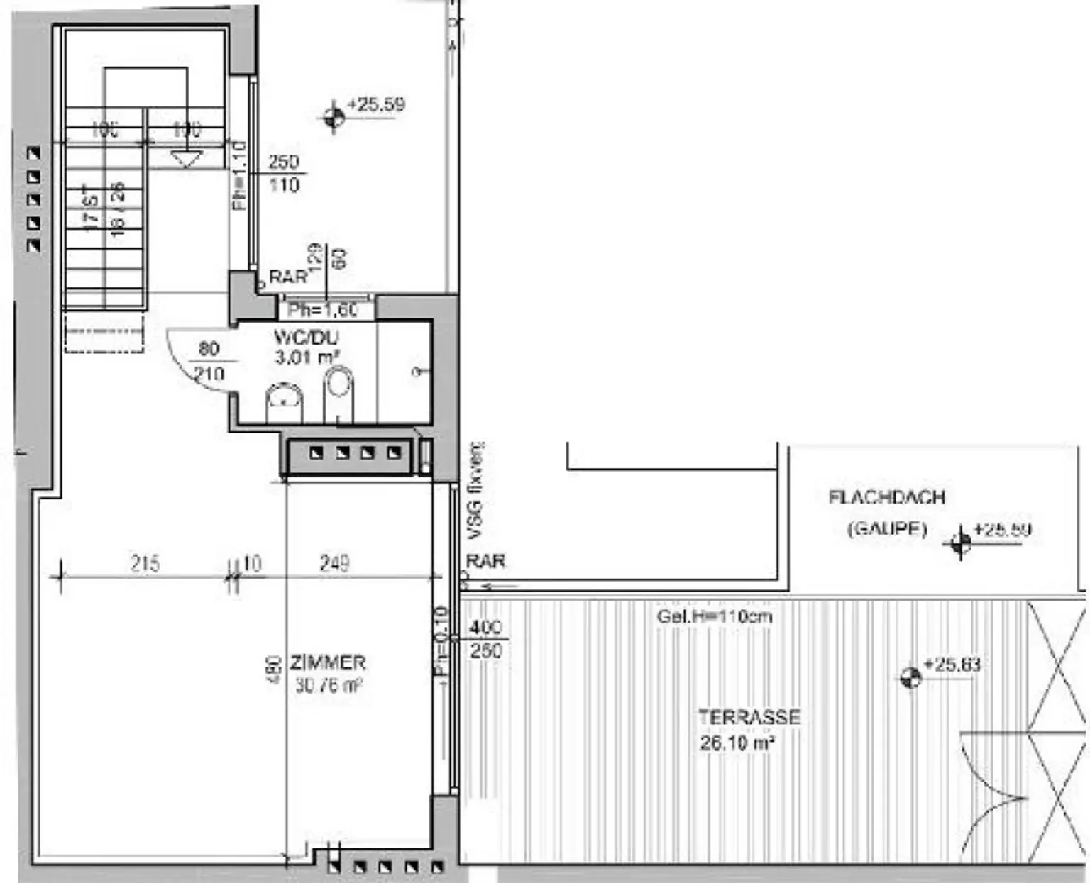 DACHTERRASSENMIETE, Nähe Börse / Rudolfsplatz - teilmöbliert