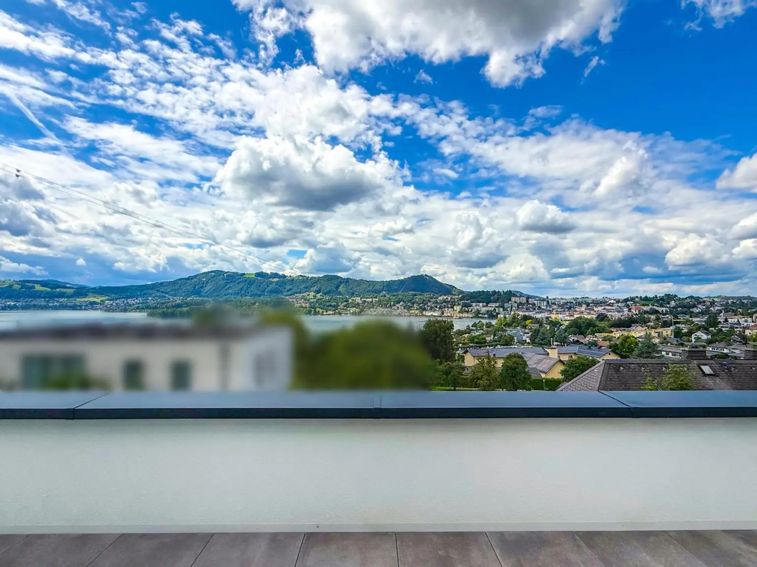 Blick vom Wohnbereich