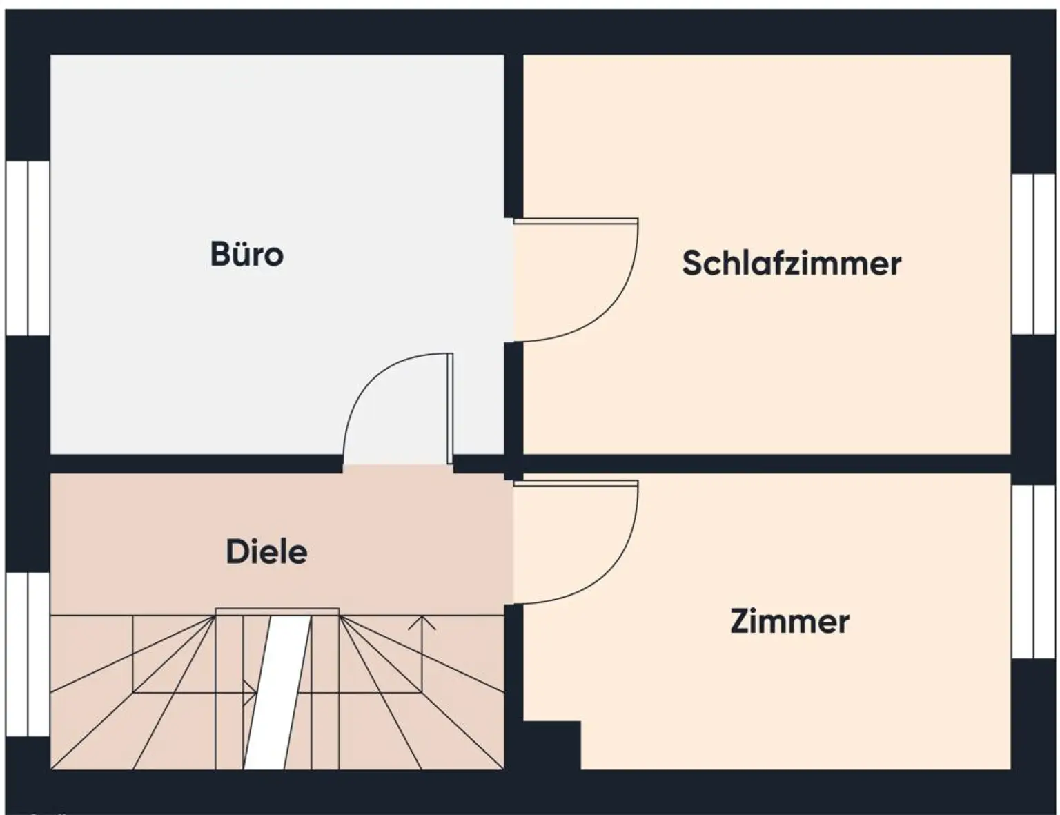 Grundriss ohne Maßstab - 1. O