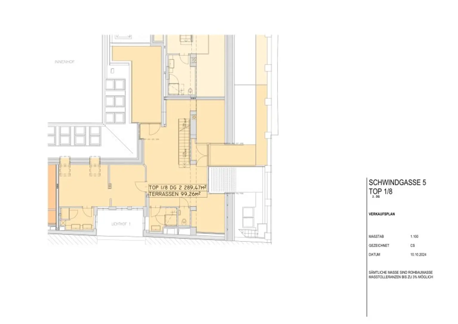 Exklusive Dachgeschosswohnung mit imposanter Dachterrasse am Schwarzenbergplatz