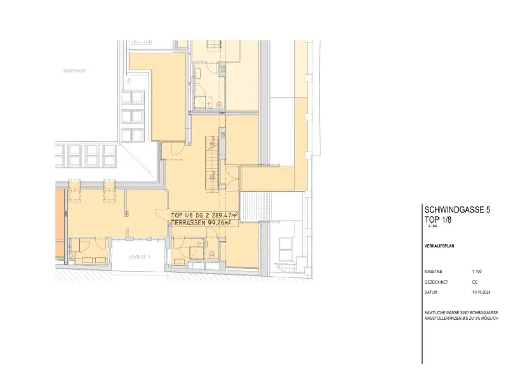 Exklusive Dachgeschosswohnung mit imposanter Dachterrasse am Schwarzenbergplatz