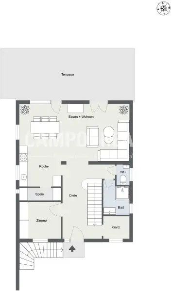 CAMPO-HAUS: Massiv gebaut in sonniger ruhiger Waldrandlage
