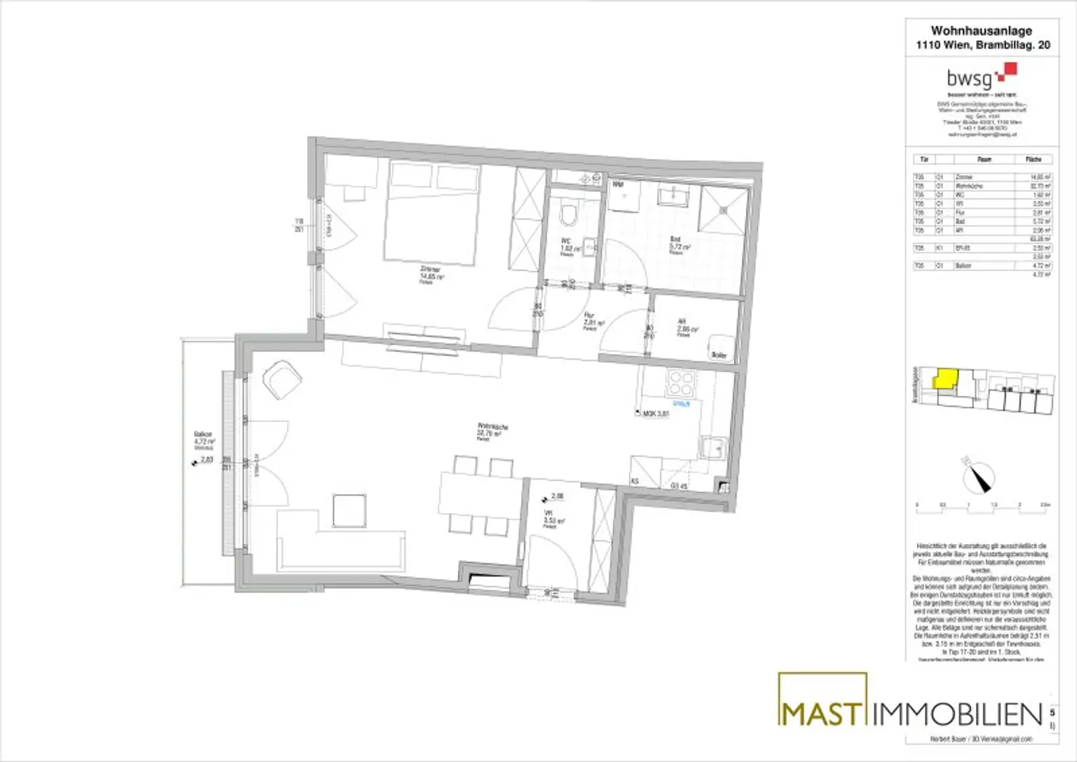 U3-Simmering Nähe - Provisionsfreie 2-Zimmer Wohnung