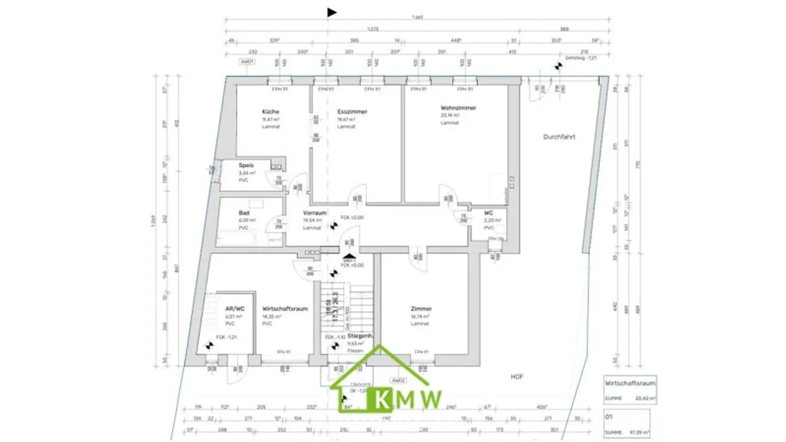 Sanierte 3-Zimmer-Wohnung in zentraler Ruhelage