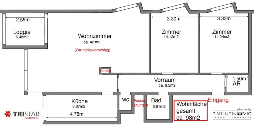 REDUZIERTER VERKAUFSPREIS+++NEU in Korneuburg++ Großzügige 4-Zimmer Neubauwohnung mit Loggia ( WNF ca. 98m2), nähe Bahnhof ++Ihr SONNIGES Zuhause++ 2100 Korneuburg