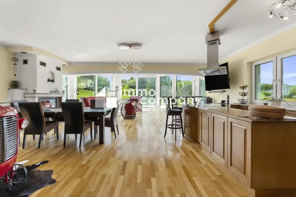 Modernes Wohnparadies in Alleinlage mit Gästehaus, Halle, Weinkeller & mehr – ca. 60.000 m² Grundstück