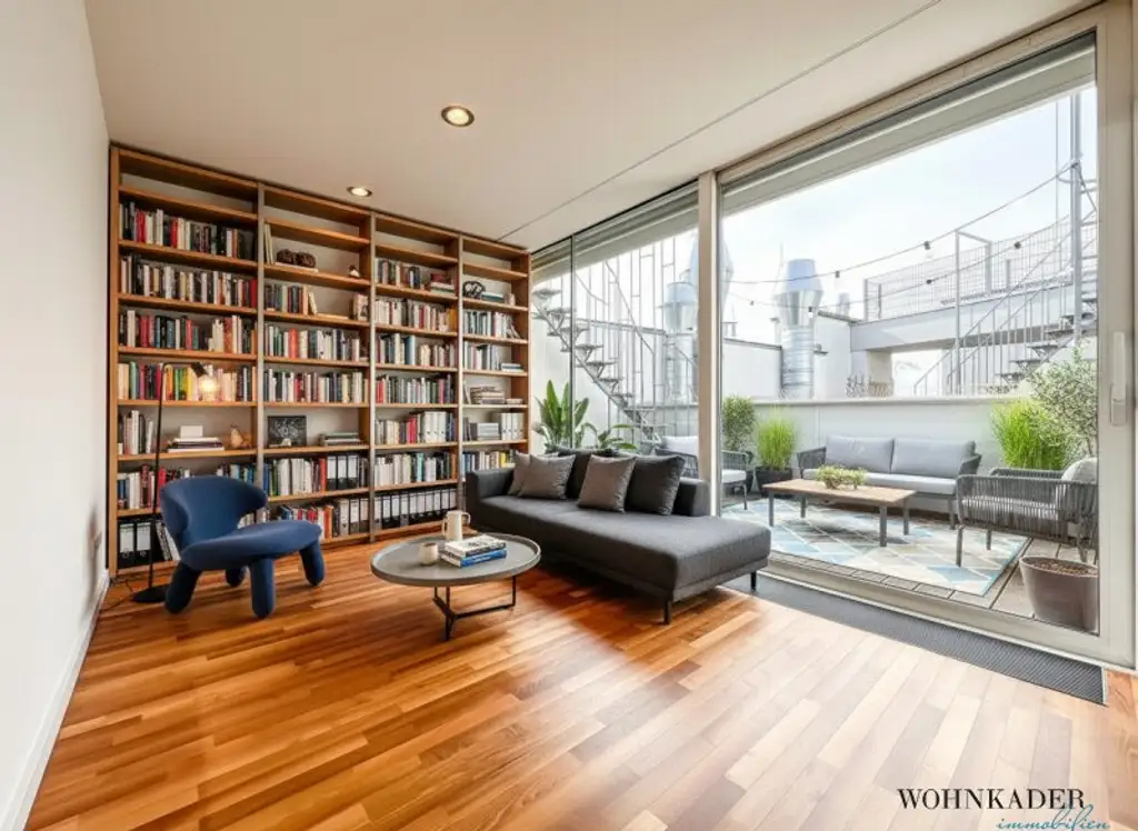 Exklusive 130 m² Dachgeschosswohnung mit Terrasse, Dachterrasse und atemberaubendem Blick auf den Stephansdom