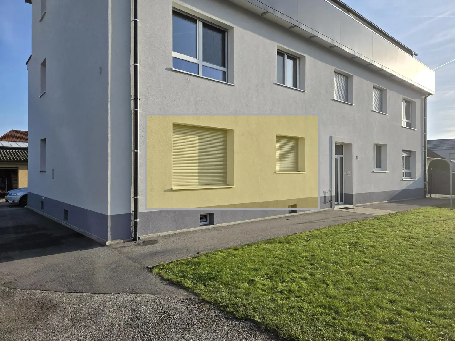 Außenansicht Eigentumswohnung im Erdgeschoss