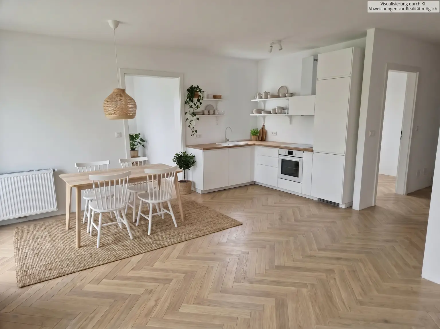 Küche KI visualisiert