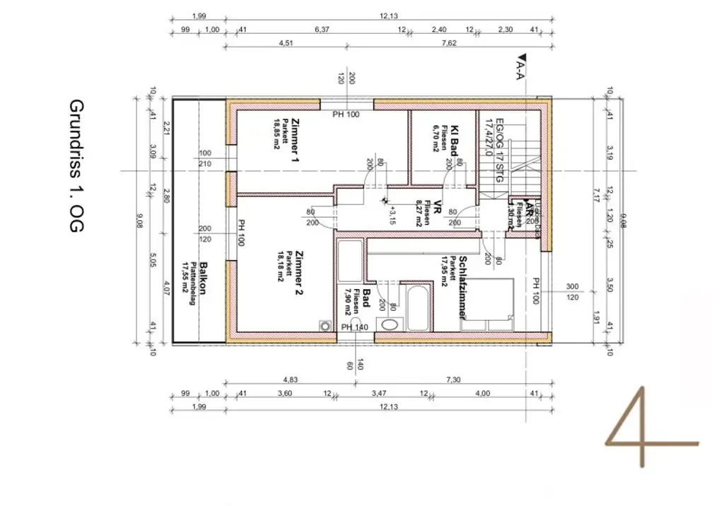 1953m² Grundstücksfläche - direkt am Bisamberg - Stadtvilla mit parkartigen Garten - privat Zugang zum Wald - Grünblick - Ruhelage