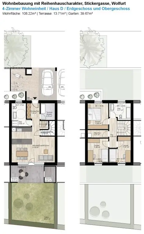 Haus D Grundriss ohne Maßstab