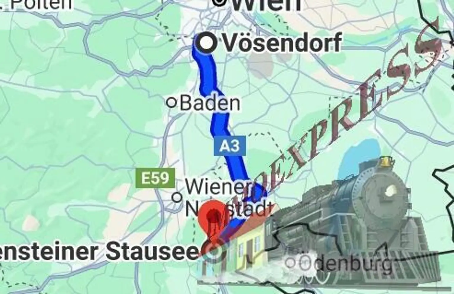 In 40 minuten der Stadt entflohen .....Stausee Forchtenstein