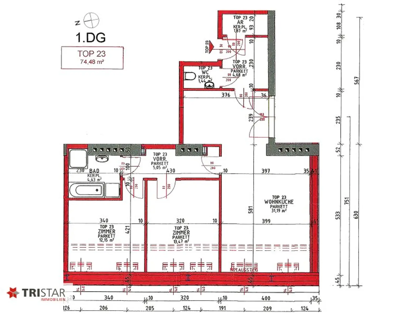 NEU! ++ NÄHE SCHÖNBRUNN ++ EXKLUSIVER DACHAUSBAU IM GRÜNDERZEITHAUS ++ BEZUGSFERTIGES EIGENTUM IN TOPLAGE – 1120 WIEN ++