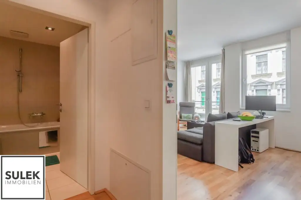 *Ab Dezember* Perfekt geschnittene 2-Zimmer-Wohnung (unmöbliert) in der Gentzgasse