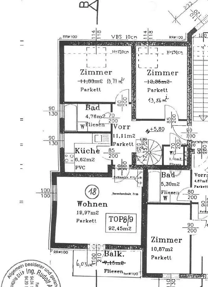 Maisonettewohnung inkl. Balkon und 2 PKW Abstellplätzen