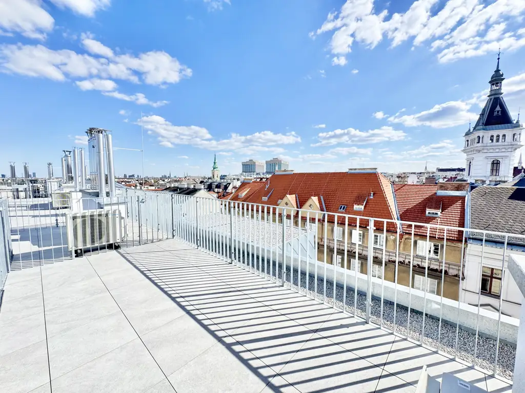 ÜBER DEN DÄCHERN WÄHRINGS | TOPLAGE NÄHE KUTSCHKERMARKT | EXKLUSIVE DACHGESCHOSSWOHNUNG MIT KLIMAANLAGE | TERRASSE | ERSTBEZUG